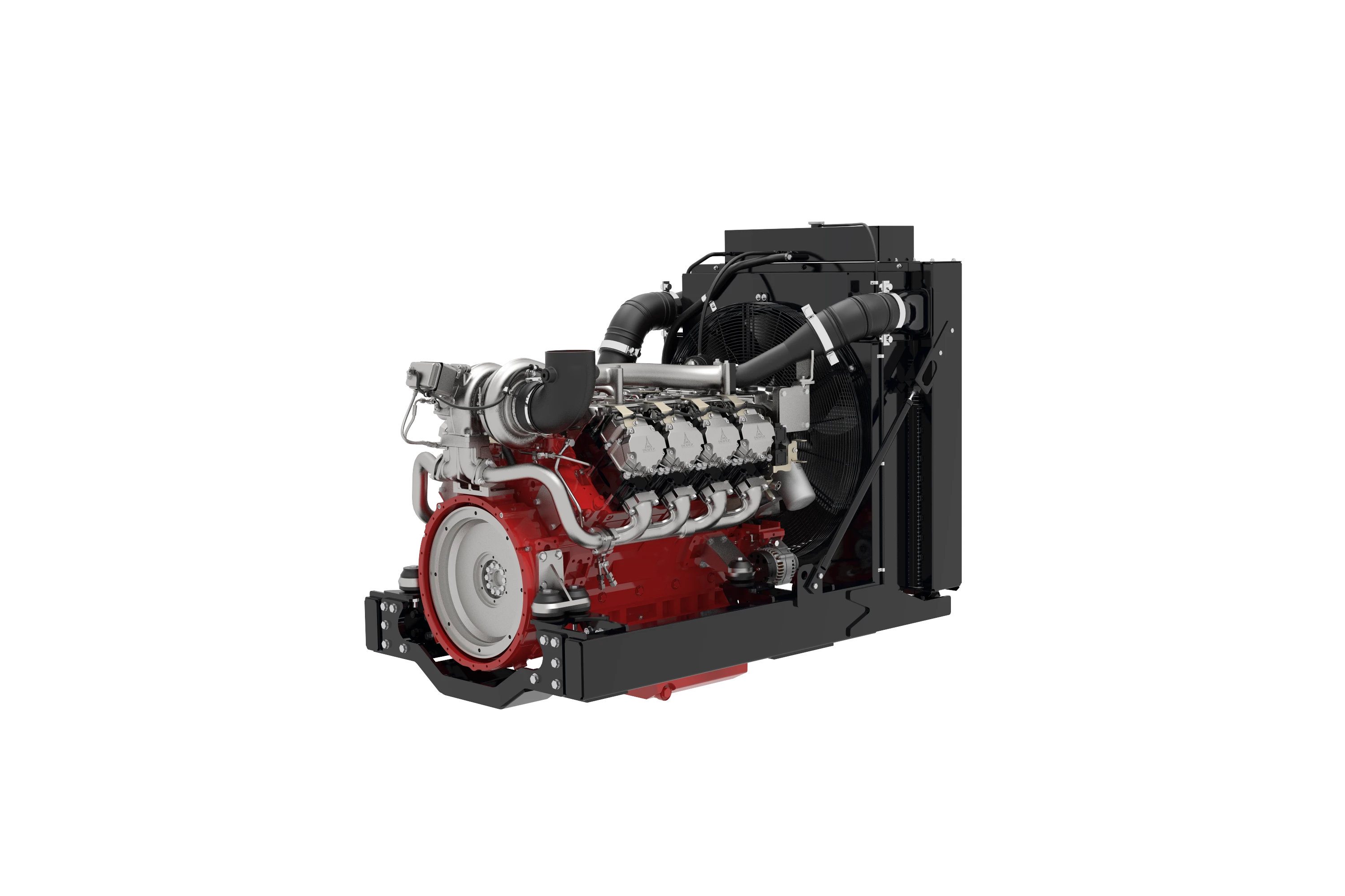 Industrial engine assembly and technical parts